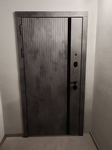 Дверь с черной полосой